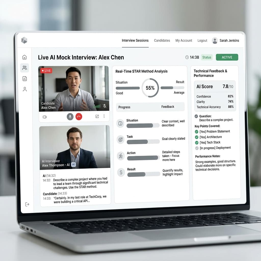 Cloudvyn AI Voice Interview Dashboard