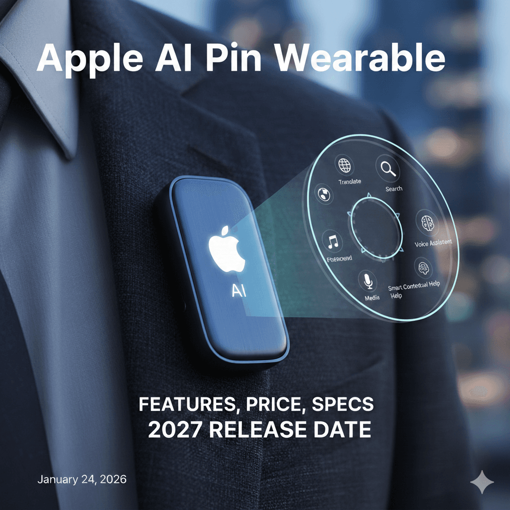 Apple AI Pin Wearable: Features, Price, Specs & 2027 Release Date