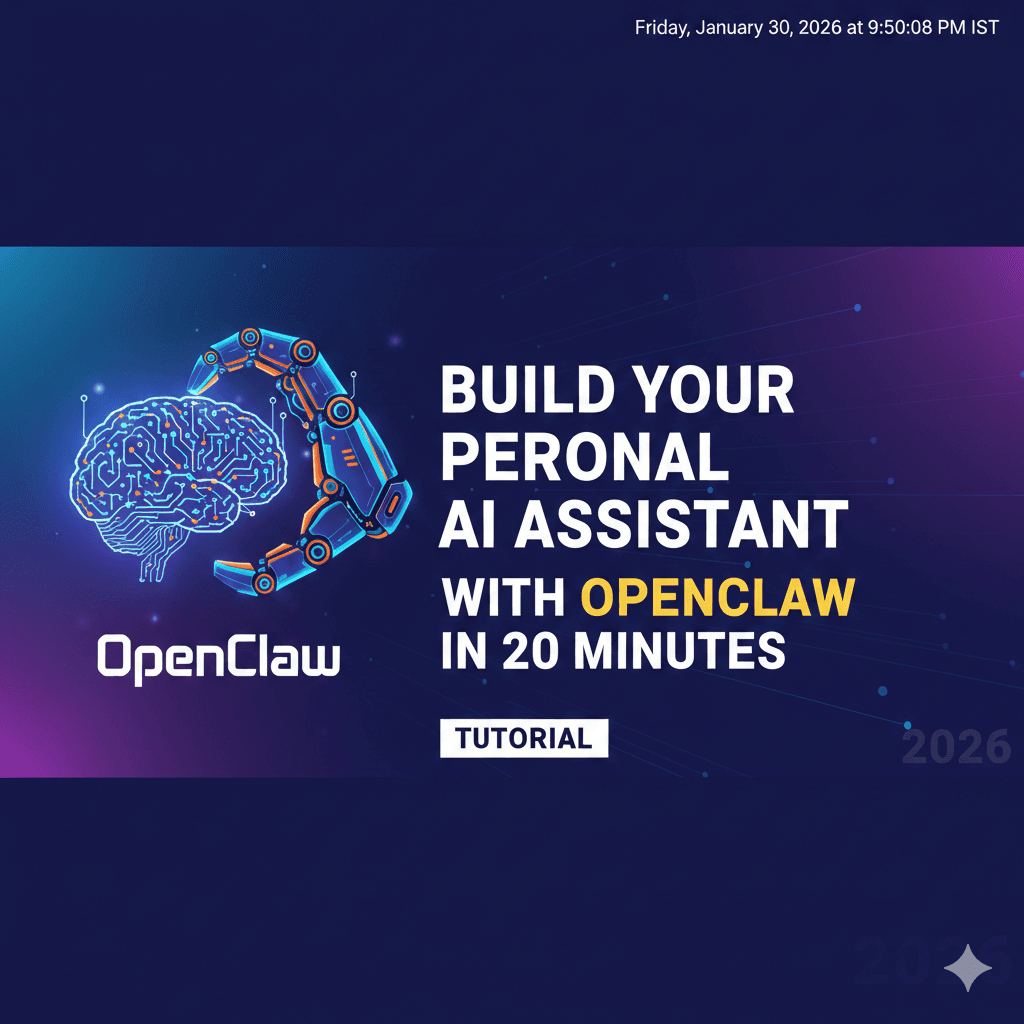 Build Your Own OpenClaw AI Assistant in 20 Minutes