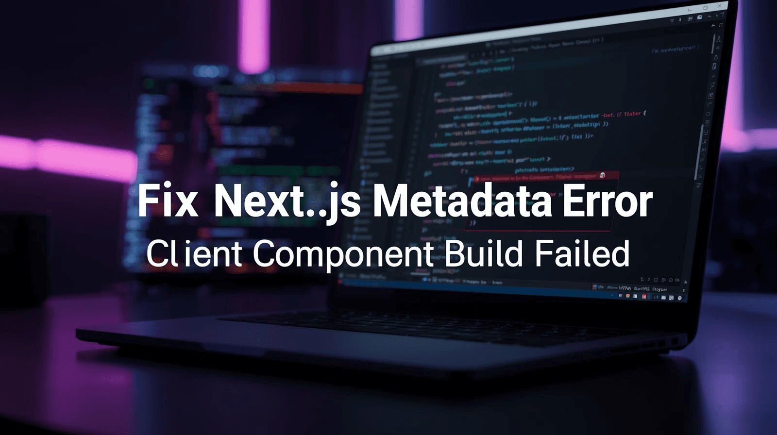 Metadata Export Not Allowed in Client Component — Next.js Fix