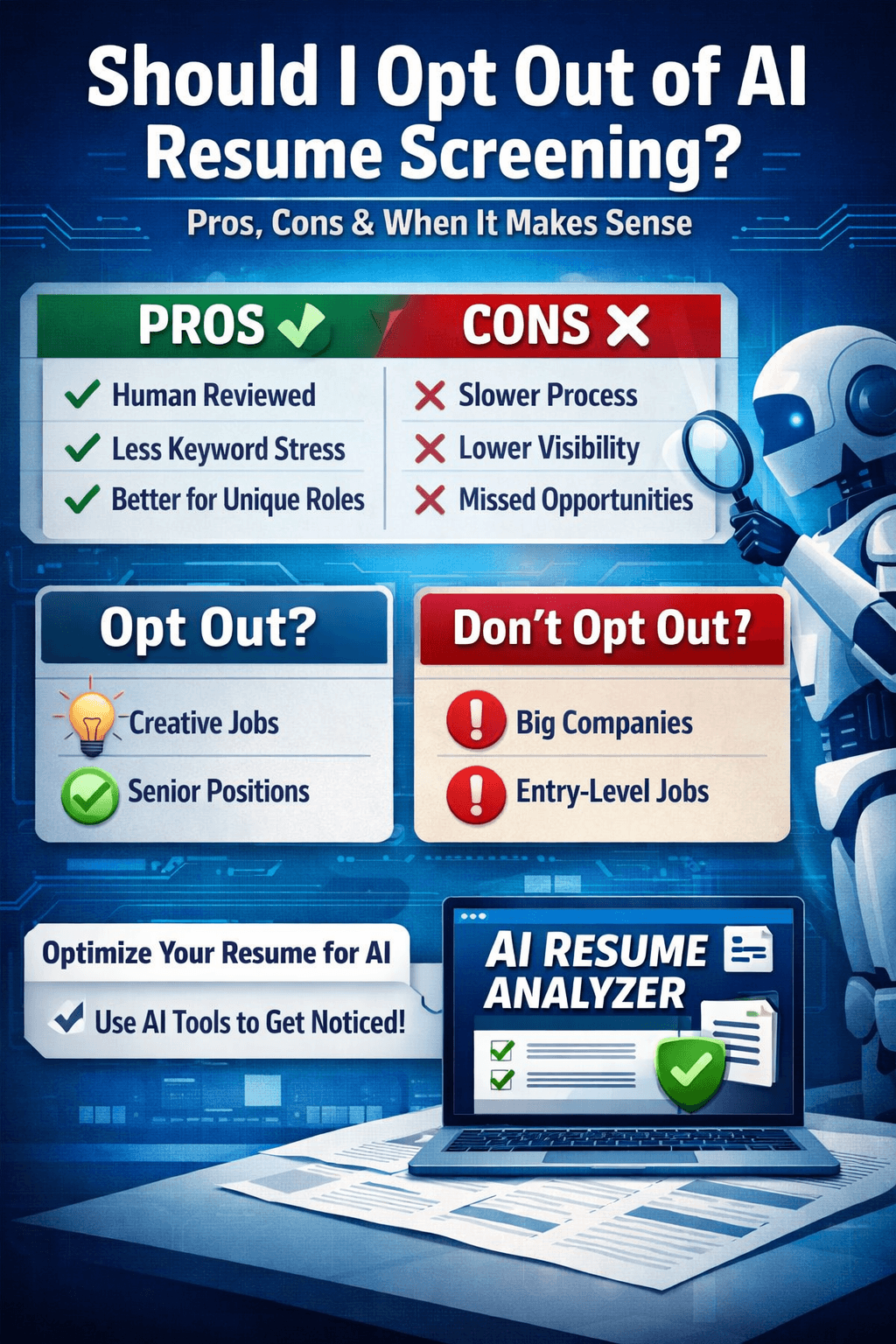 Should I Opt Out of AI Resume Screening? Pros, Cons & When It Makes Sense